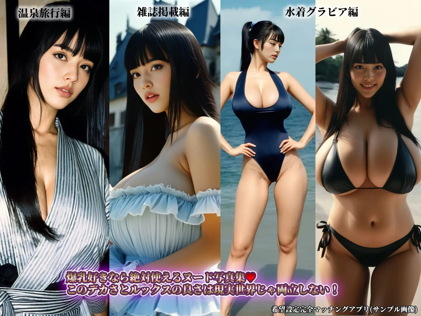 希望設定完全マッチングアプリ Wカップグラビア女優マッチ編