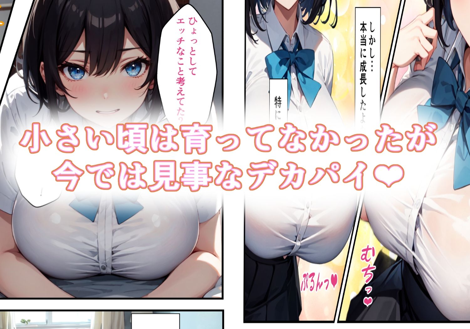 部屋に入り浸るデカ乳娘とHする話