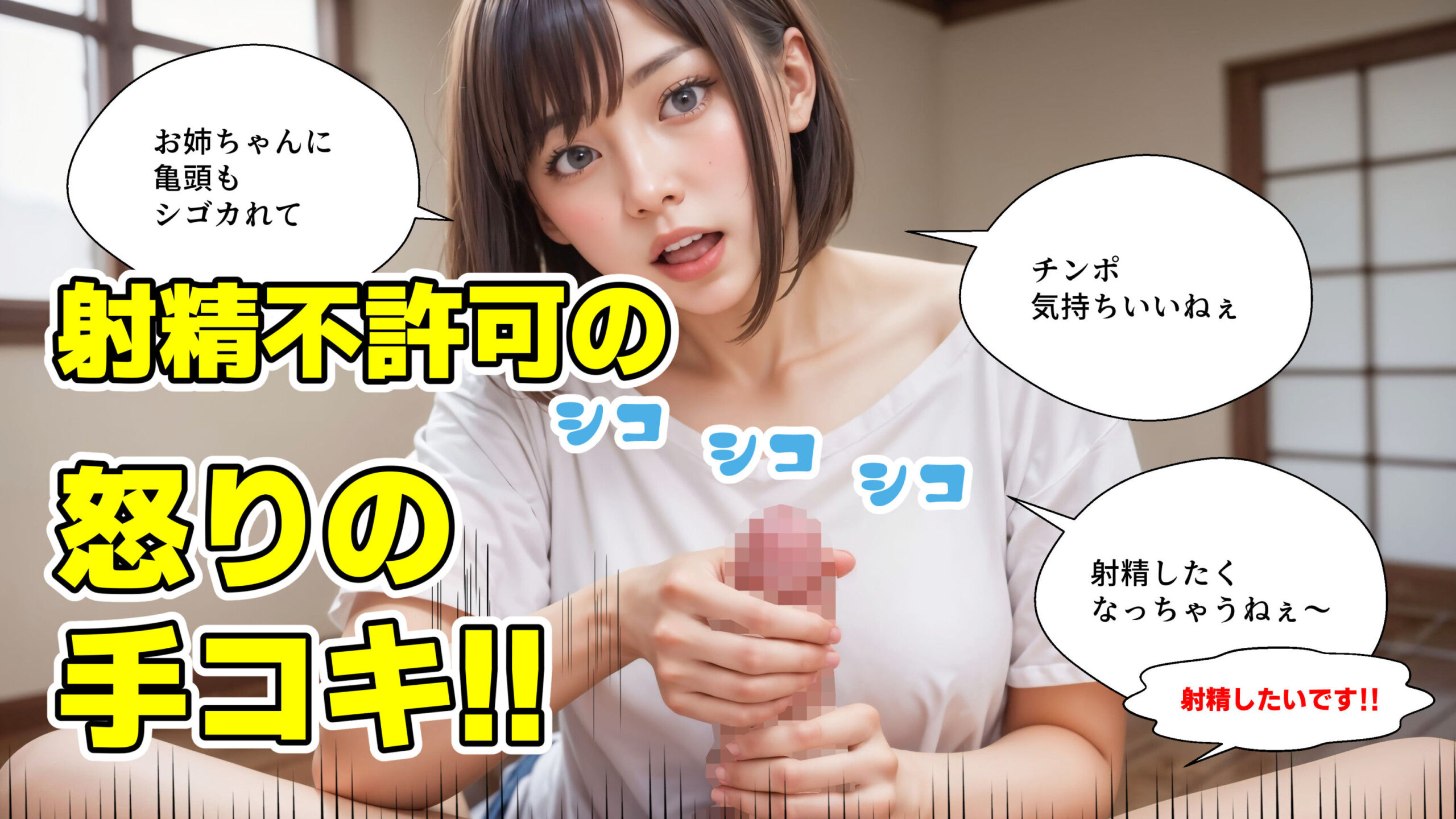 暴発顔射 弟の射精管理失敗で近親相姦中出しSEXする姉【4Kマンガ＋写真集】