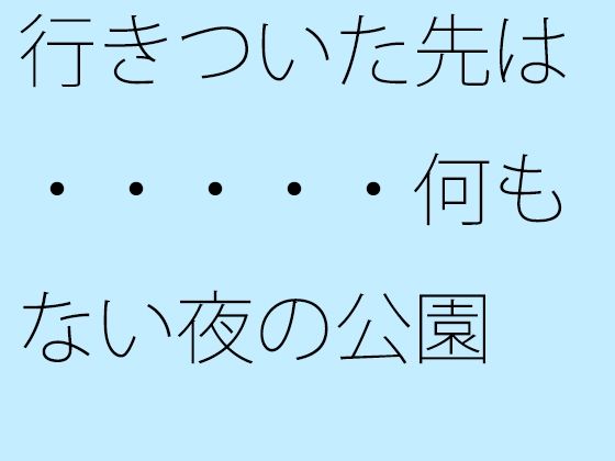 行きついた先は・・・・・何もない夜の公園