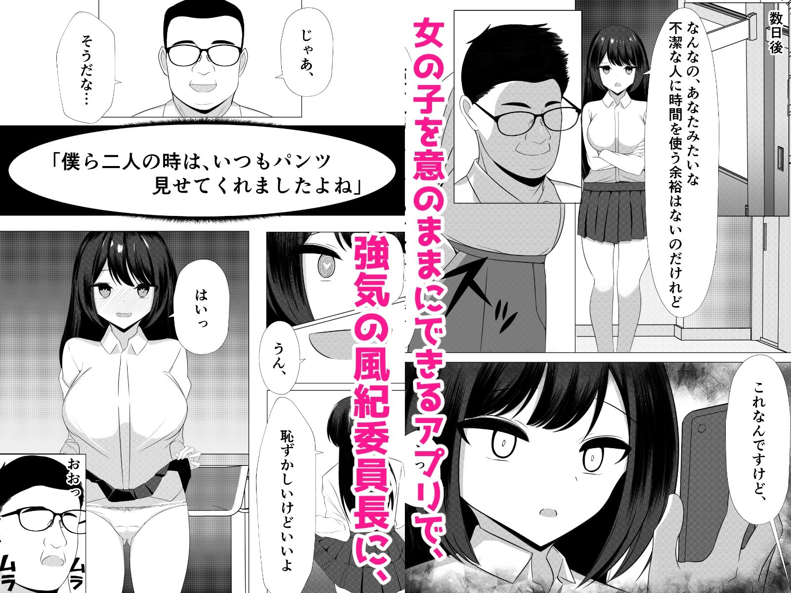 Hなことが大嫌いな風紀委員長をアプリで無責任中出しセックスして孕ませた話