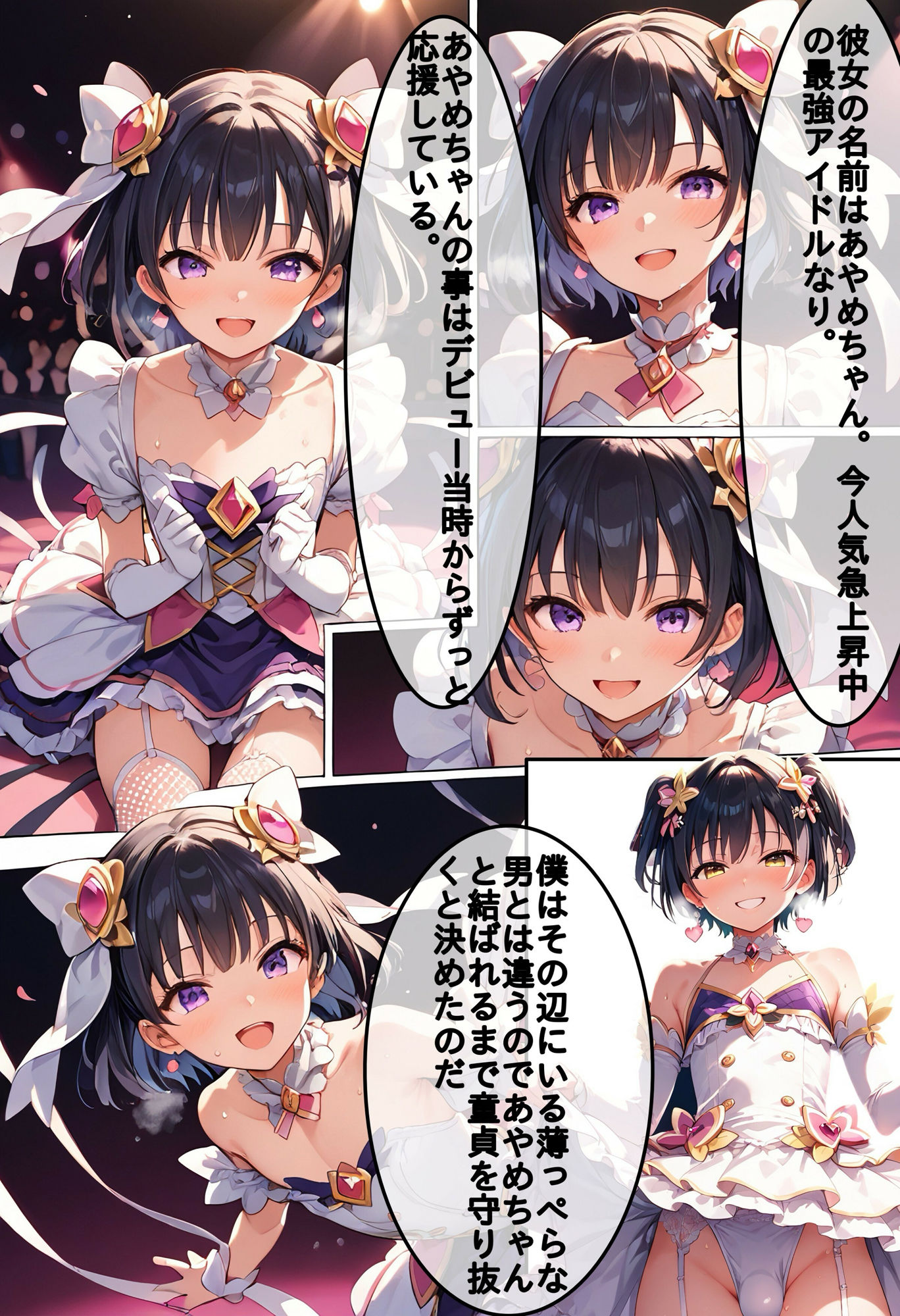 女の子のフリをしてファンを騙す性悪な男の娘アイドルは僕のおち〇ぽでわからせてやるのだ